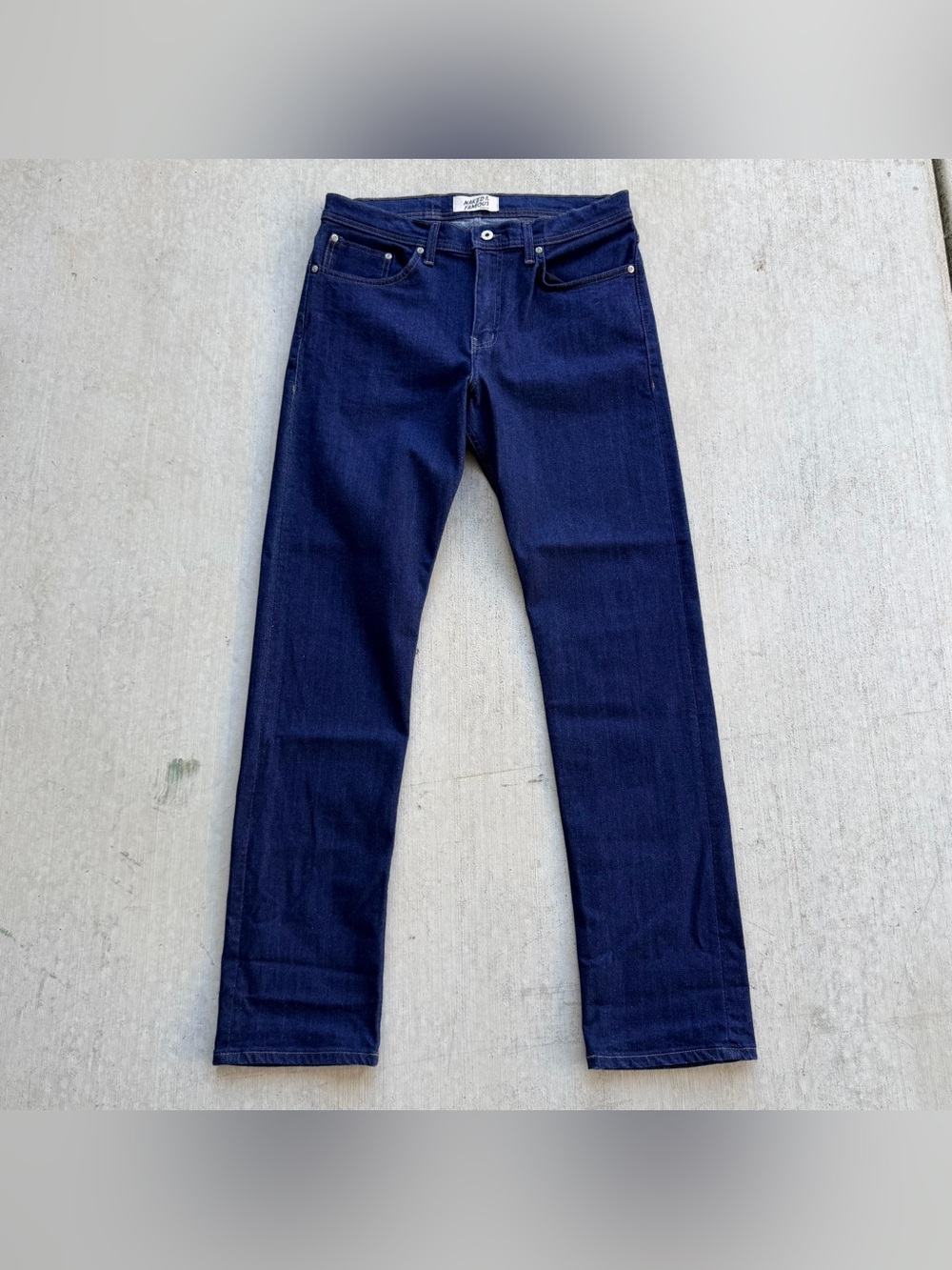 Naked & Famous Selvedge Jeans Weird Guy Slim Straight Stretch Size 34x34